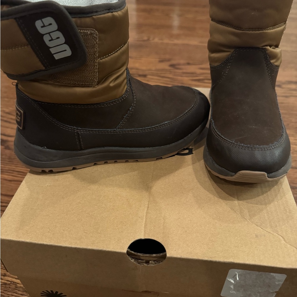 UGG Kids Chocolate and Tan Boots